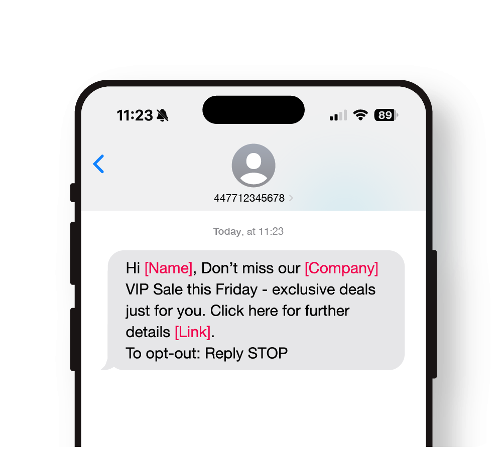 Faretext SMS Marketing invite template image